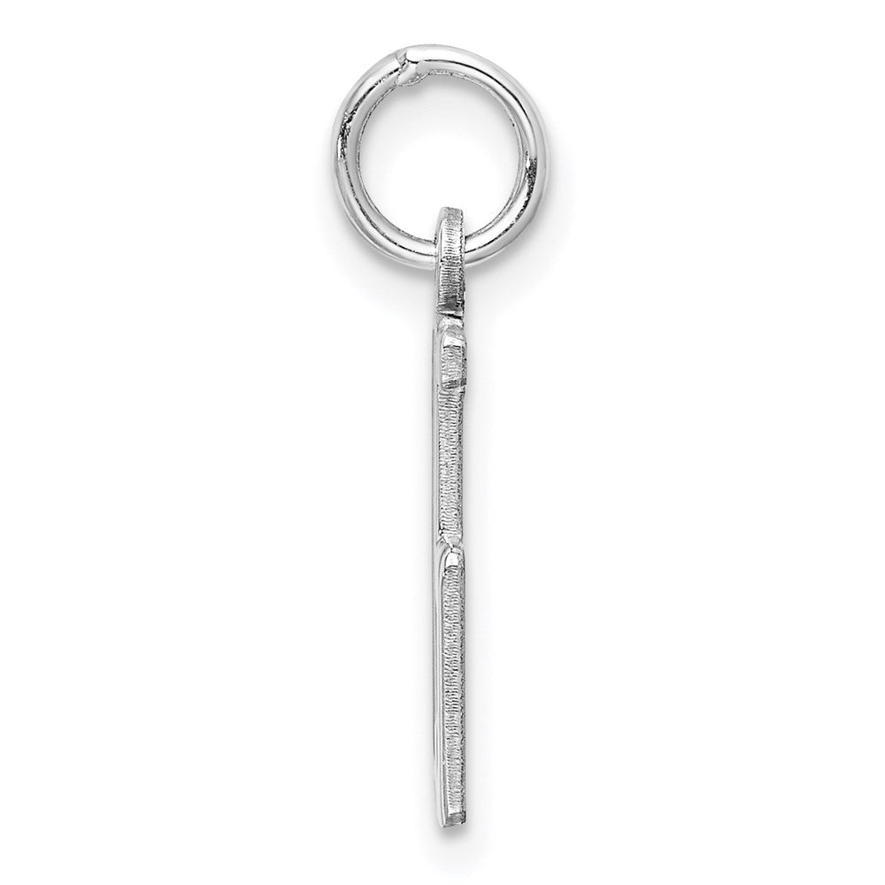 Sterlingsilber Silber/rhodiniert Länglich Zahl 15 Charm