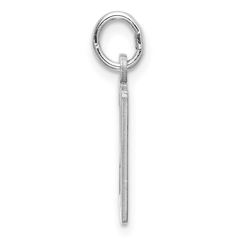 Sterlingsilber Silber/rhodiniert Länglich Zahl 20 Charm