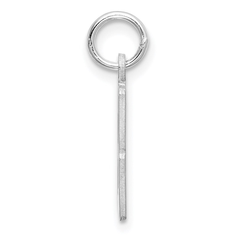 Sterlingsilber Silber/rhodiniert Länglich Zahl 23 Charm
