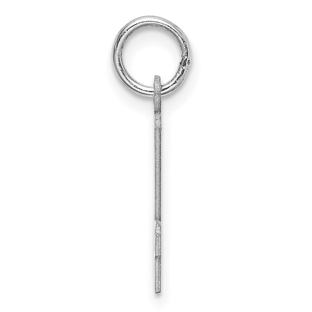 Sterlingsilber Silber/rhodiniert Länglich Zahl 24 Charm
