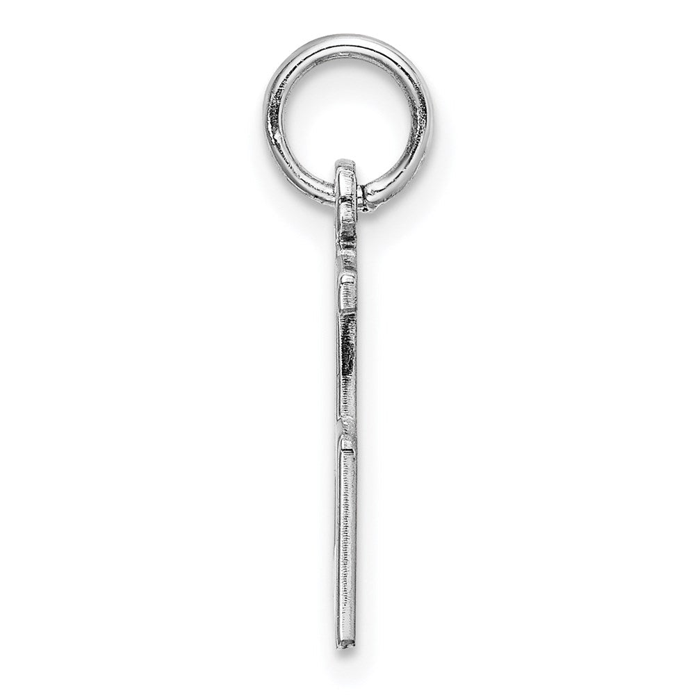 Sterlingsilber Silber/rhodiniert Länglich Zahl 25 Charm
