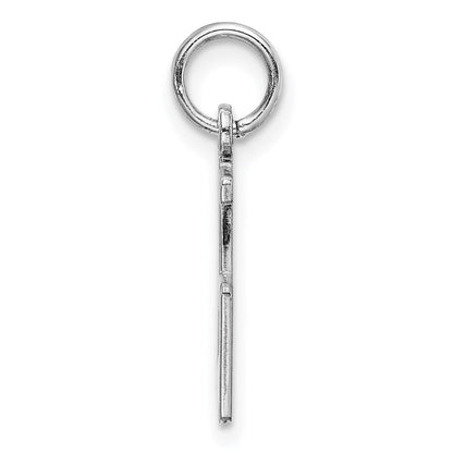Sterlingsilber Silber/rhodiniert Länglich Zahl 25 Charm