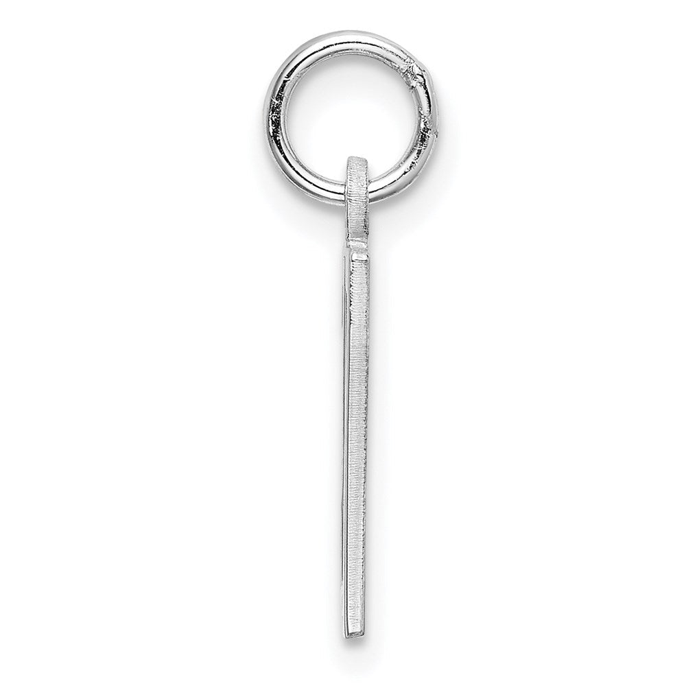 Sterlingsilber Silber/rhodiniert Länglich Zahl 27 Charm