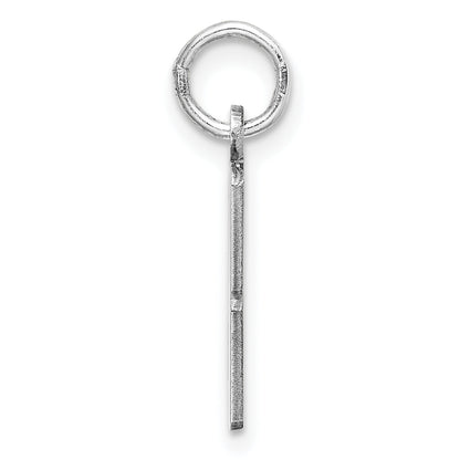 Sterlingsilber Silber/rhodiniert Länglich Zahl 28 Charm