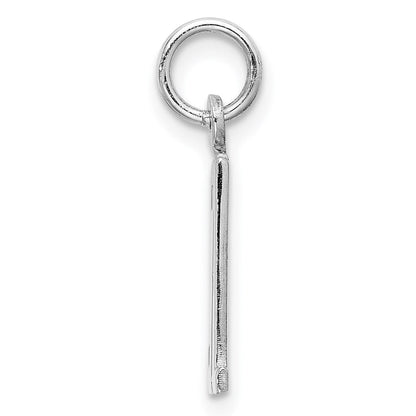 Sterlingsilber Silber/rhodiniert Länglich Zahl 31 Charm