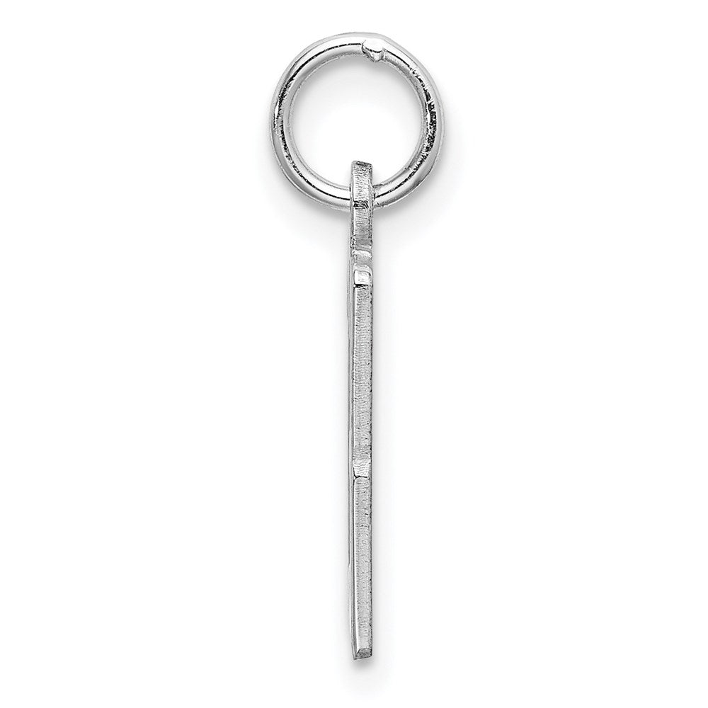 Sterlingsilber Silber/rhodiniert Länglich Zahl 33 Charm