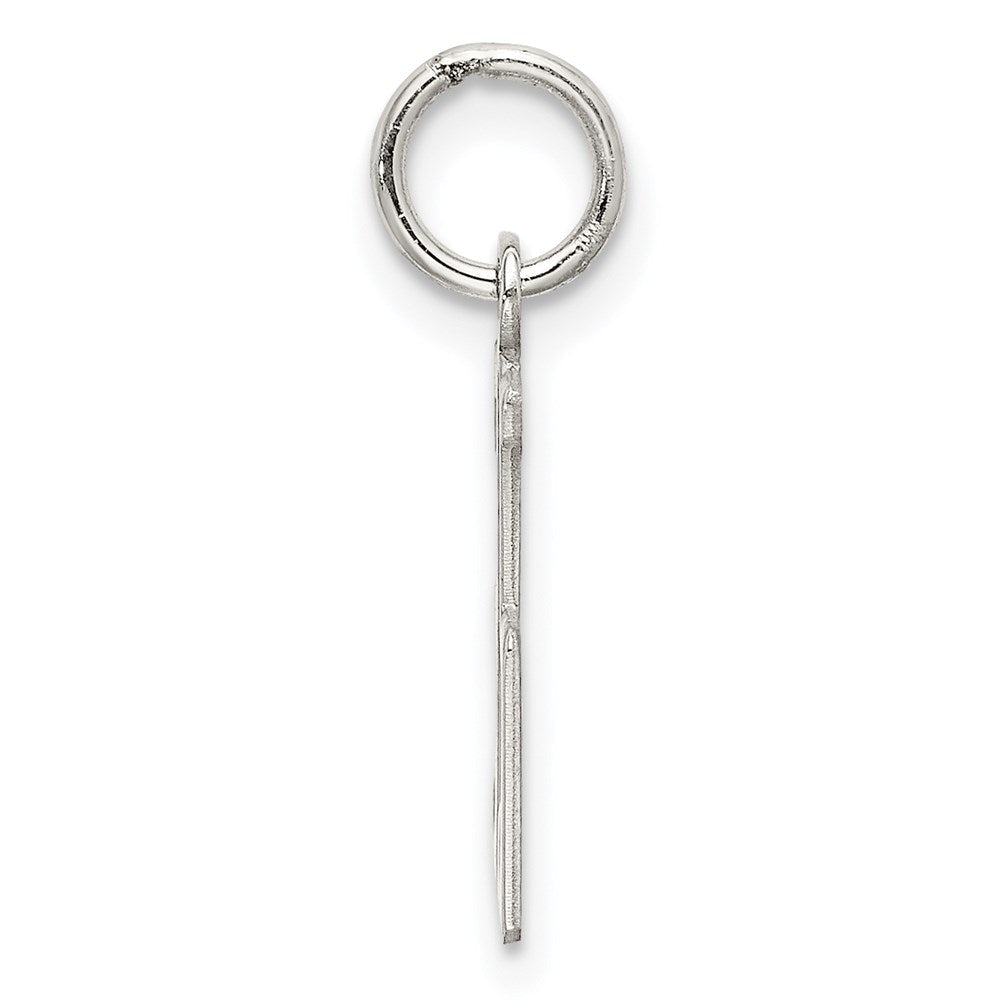 Sterlingsilber Silber/rhodiniert Länglich Zahl 35 Charm