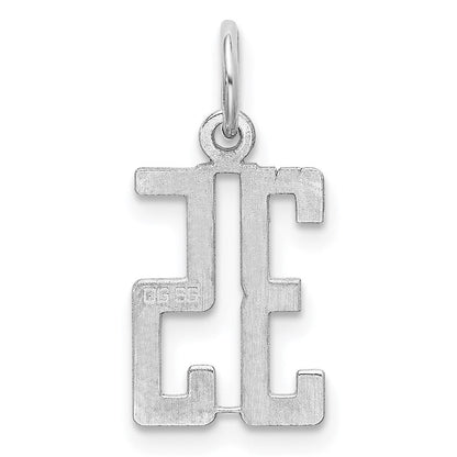 Sterlingsilber Silber/rhodiniert Länglich Zahl 35 Charm