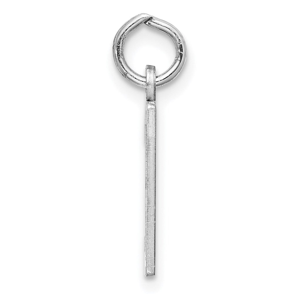 Sterlingsilber Silber/rhodiniert Länglich Zahl 37 Charm