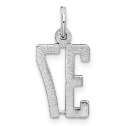 Sterlingsilber Silber/rhodiniert Länglich Zahl 37 Charm