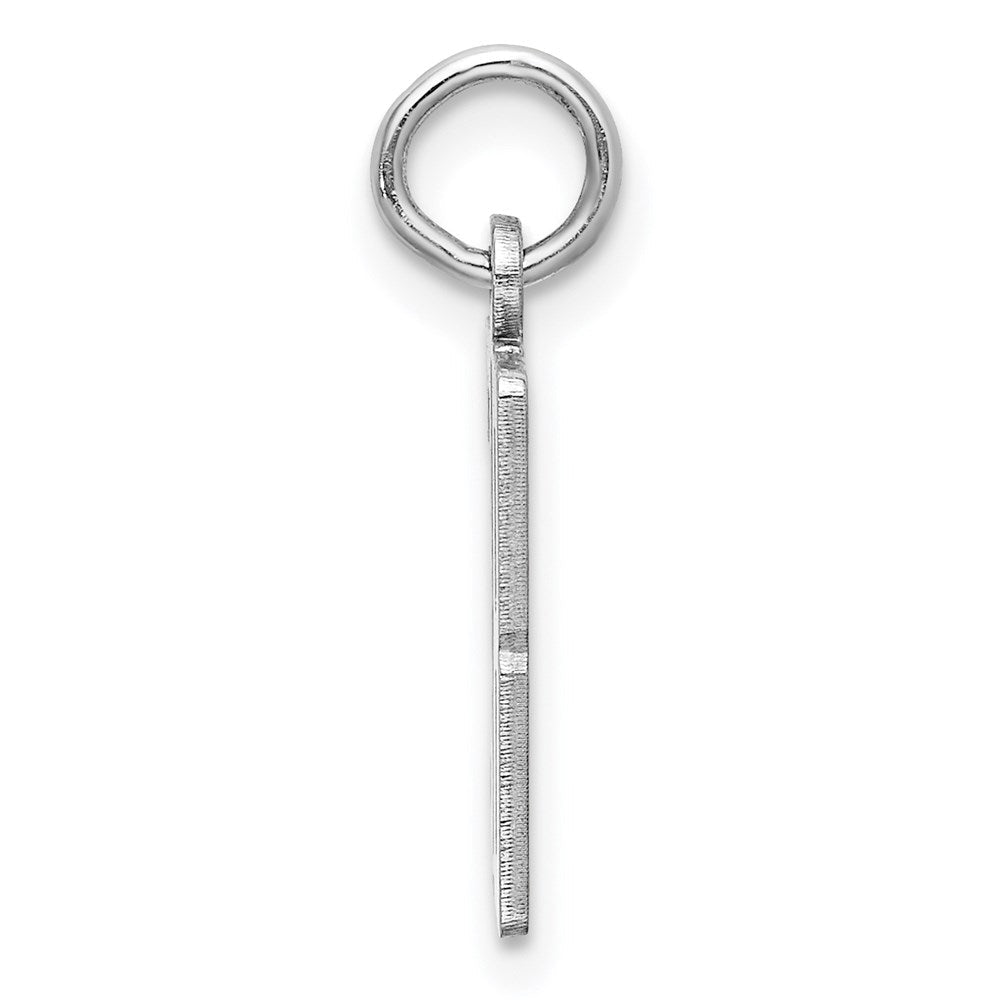 Sterlingsilber Silber/rhodiniert Länglich Zahl 38 Charm
