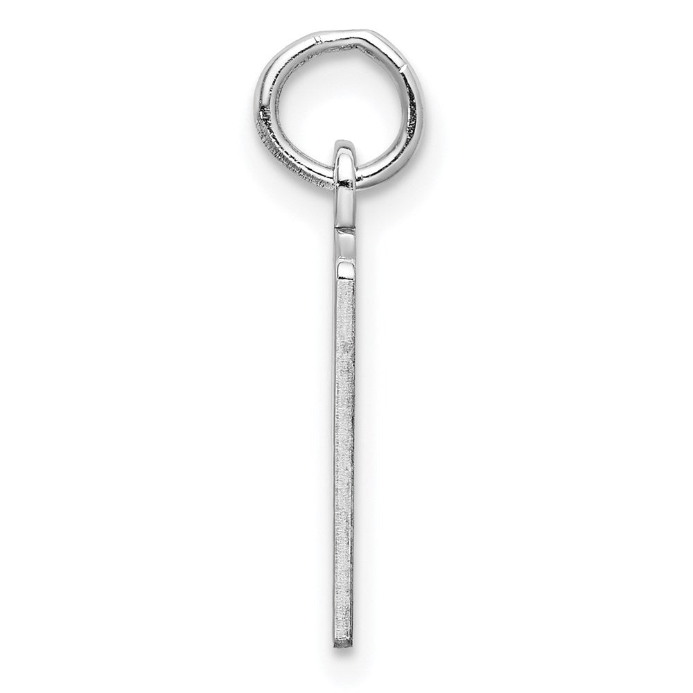 Sterlingsilber Silber/rhodiniert Länglich Zahl 40 Charm