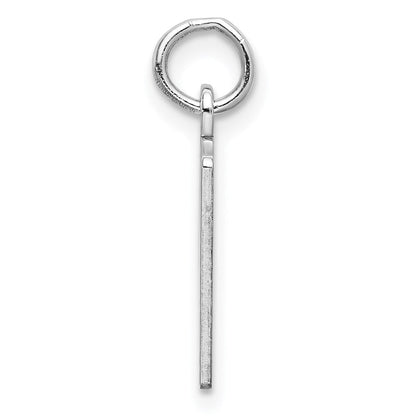 Sterlingsilber Silber/rhodiniert Länglich Zahl 40 Charm