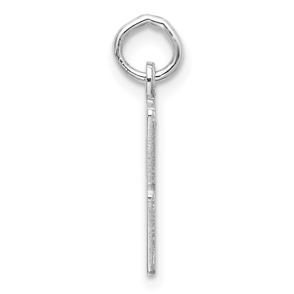 Sterlingsilber Silber/rhodiniert Länglich Zahl 43 Charm
