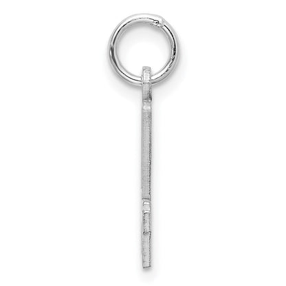 Sterlingsilber Silber/rhodiniert Länglich Zahl 44 Charm