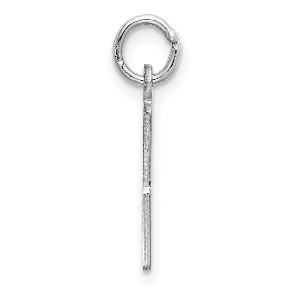 Sterlingsilber Silber/rhodiniert Länglich Zahl 48 Charm