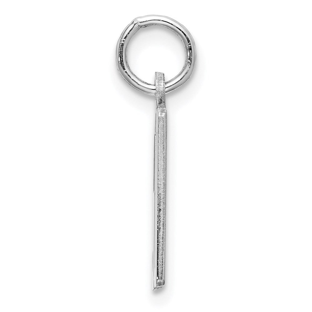 Sterlingsilber Silber/rhodiniert Länglich Zahl 50 Charm