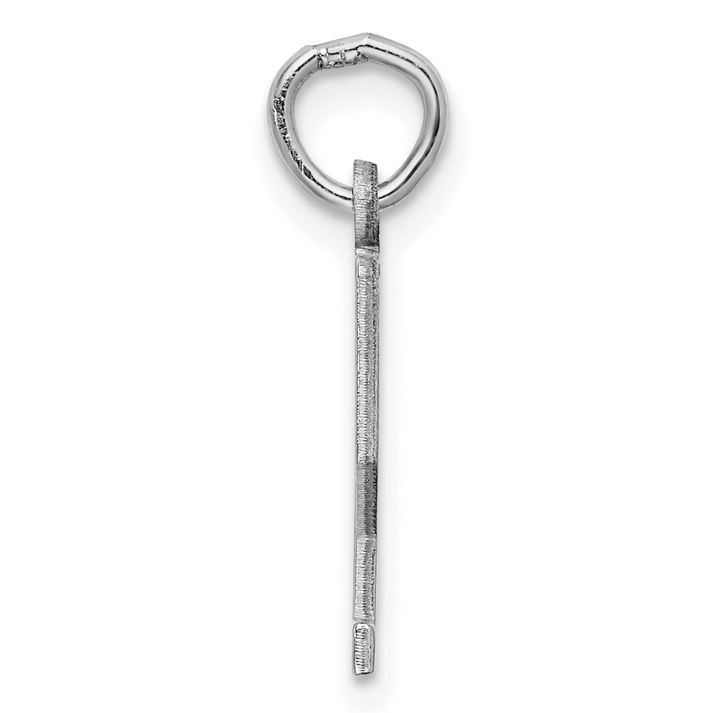Sterlingsilber Silber/rhodiniert Länglich Zahl 52 Charm