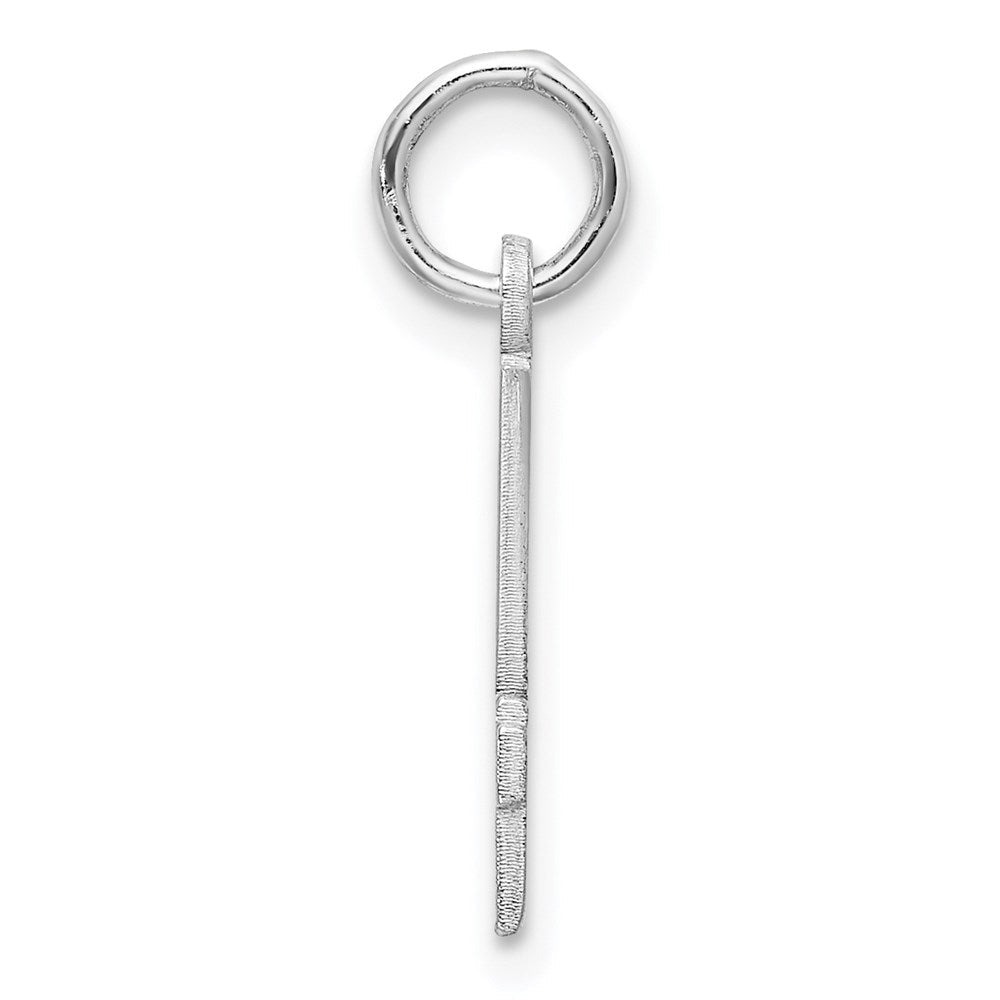 Sterlingsilber Silber/rhodiniert Länglich Zahl 54 Charm