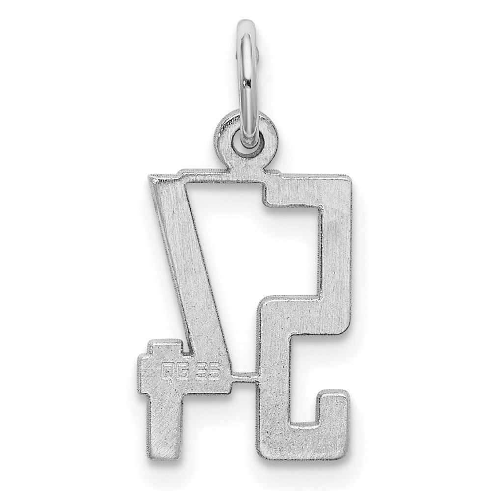 Sterlingsilber Silber/rhodiniert Länglich Zahl 54 Charm