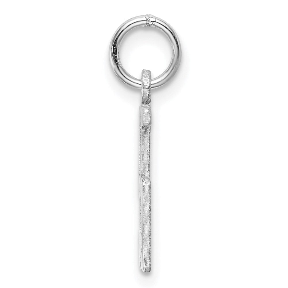 Sterlingsilber Silber/rhodiniert Länglich Zahl 55 Charm