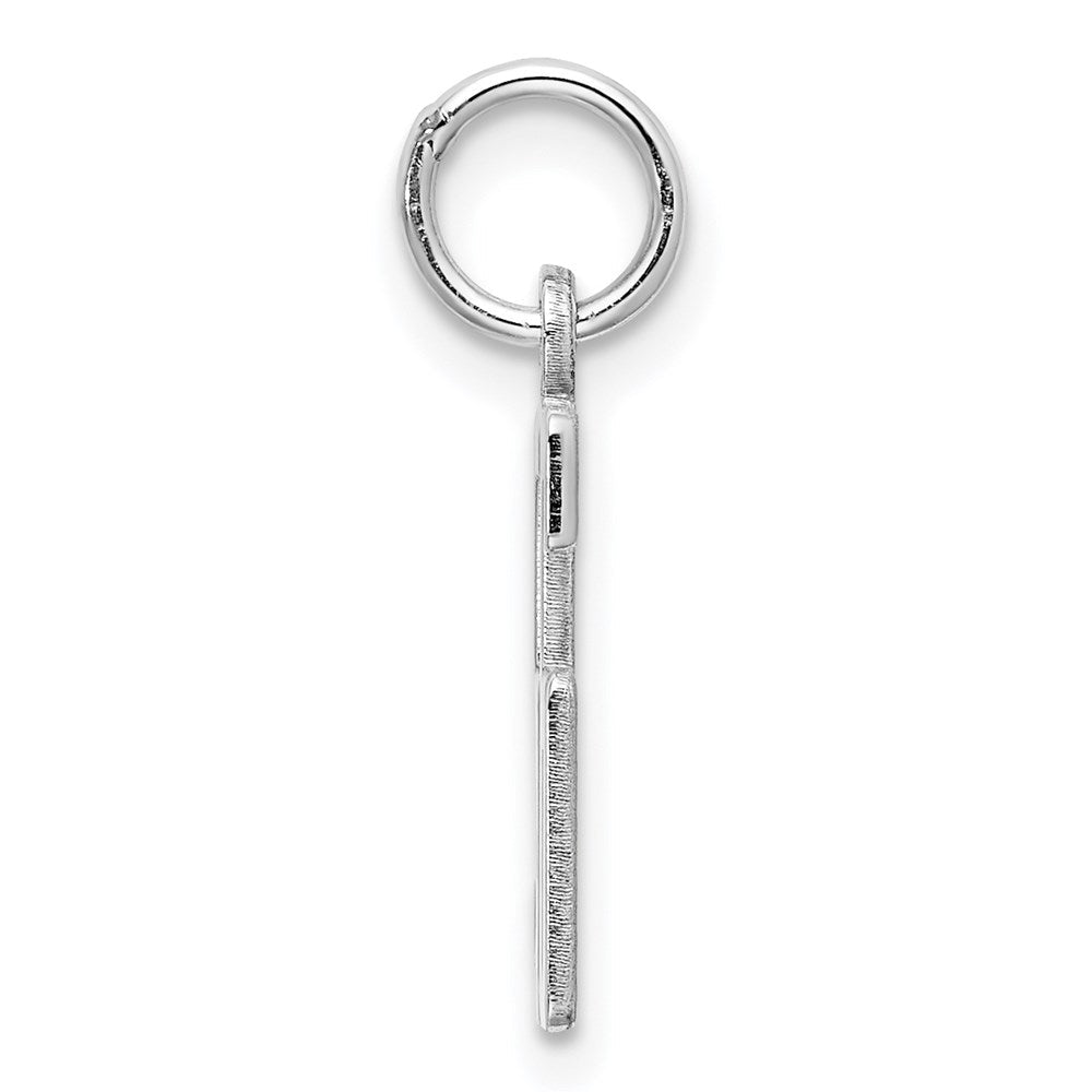 Sterlingsilber Silber/rhodiniert Länglich Zahl 56 Charm