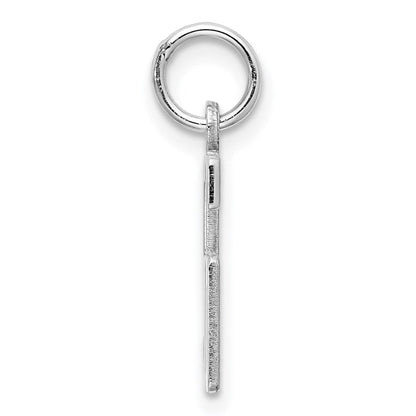 Sterlingsilber Silber/rhodiniert Länglich Zahl 56 Charm