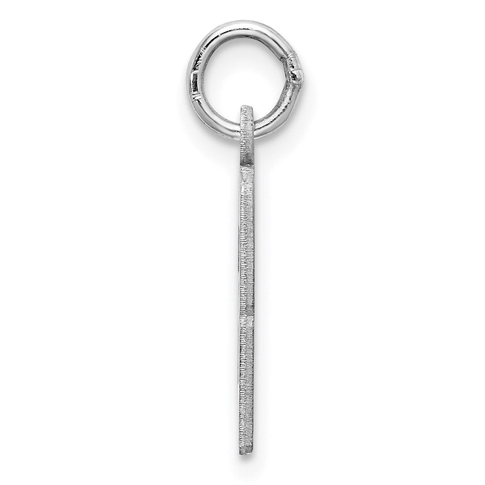 Sterlingsilber Silber/rhodiniert Länglich Zahl 63 Charm