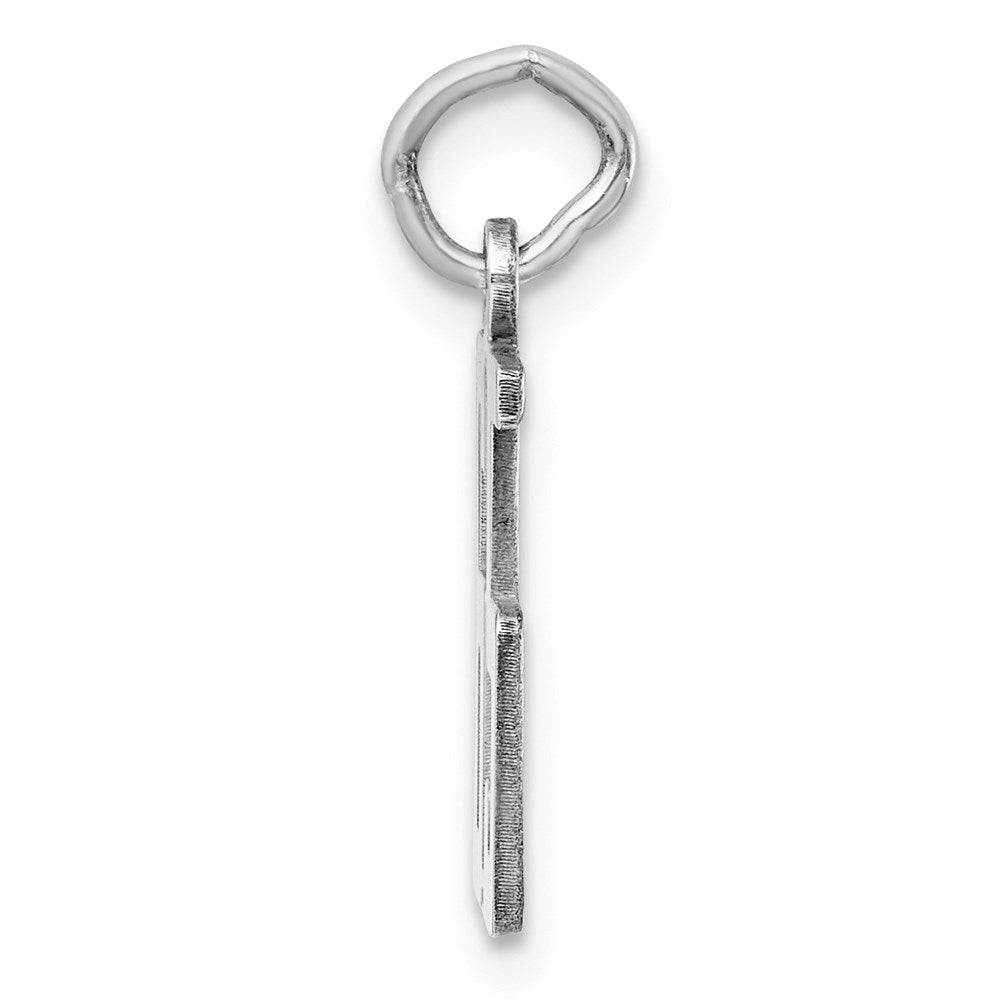 Sterlingsilber Silber/rhodiniert Länglich Zahl 65 Charm