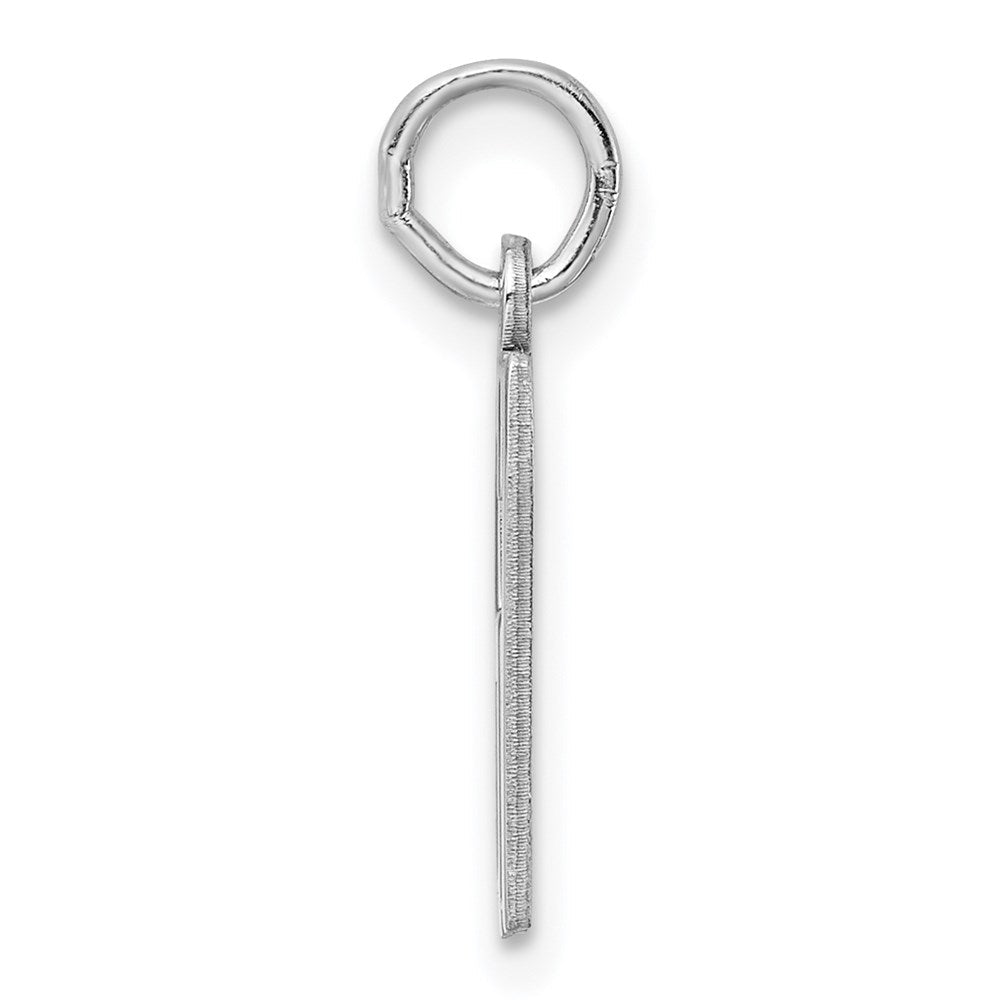 Sterlingsilber Silber/rhodiniert Länglich Zahl 67 Charm