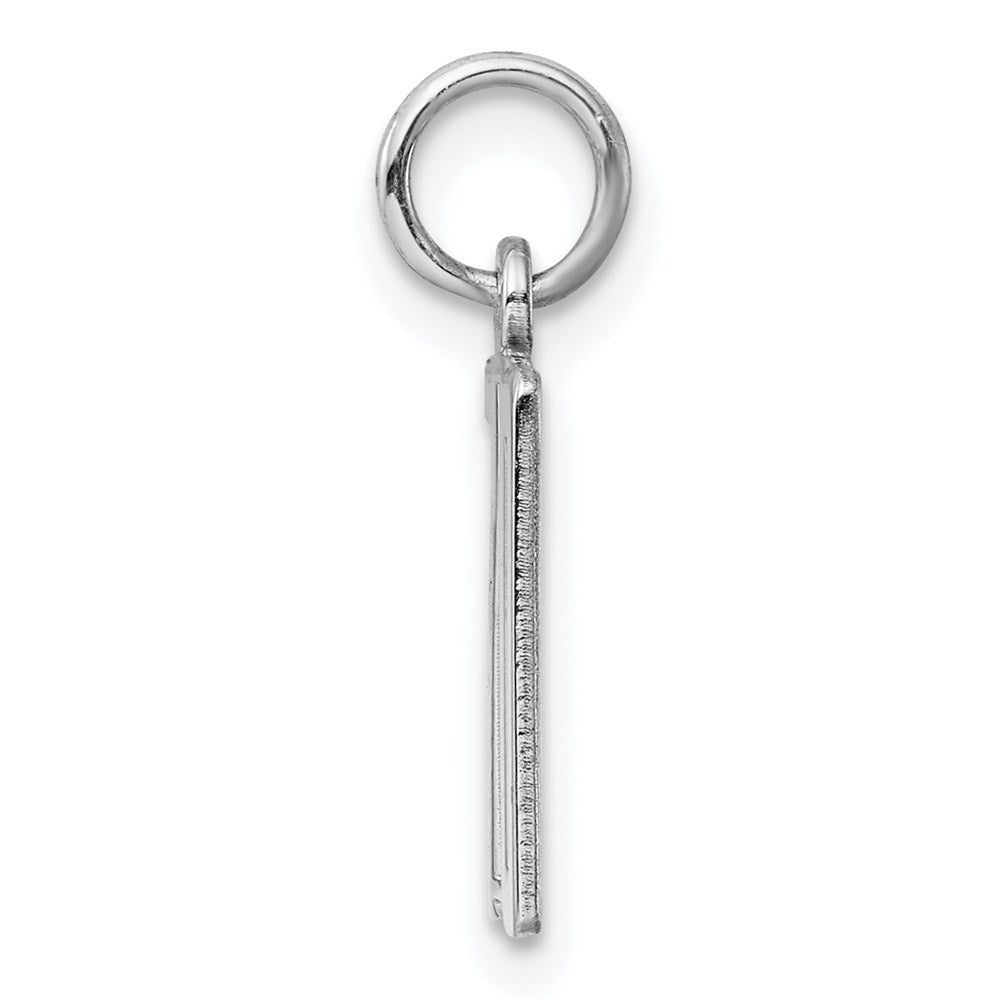 Sterlingsilber Silber/rhodiniert Länglich Zahl 70 Charm