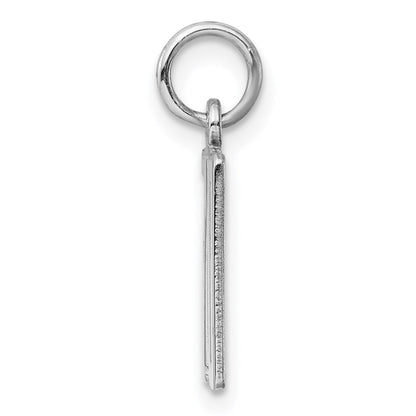 Sterlingsilber Silber/rhodiniert Länglich Zahl 70 Charm
