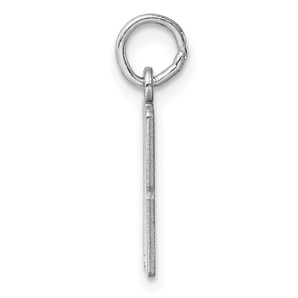 Sterlingsilber Silber/rhodiniert Länglich Zahl 78 Charm