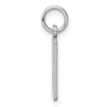 Sterlingsilber Silber/rhodiniert Länglich Zahl 79 Charm