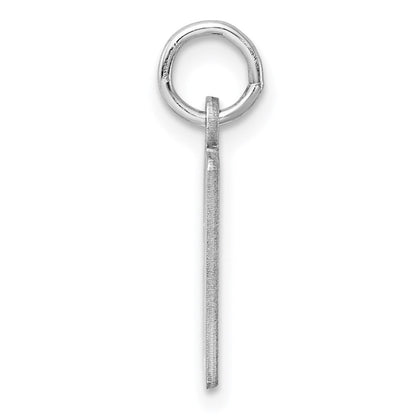 Sterlingsilber Silber/rhodiniert Länglich Zahl 80 Charm