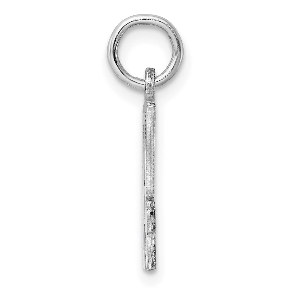 Sterlingsilber Silber/rhodiniert Länglich Zahl 84 Charm