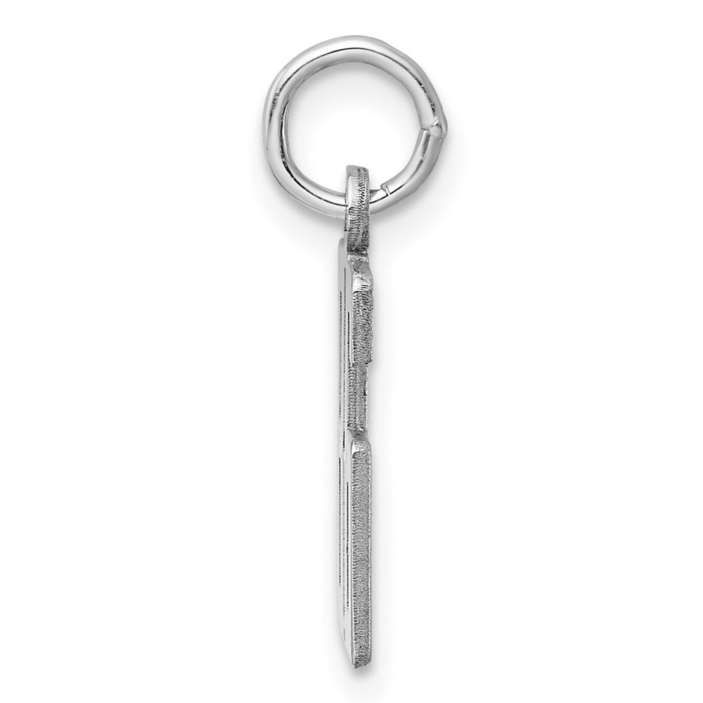 Sterlingsilber Silber/rhodiniert Länglich Zahl 86 Charm