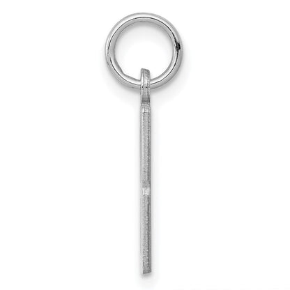 Sterlingsilber Silber/rhodiniert Länglich Zahl 88 Charm