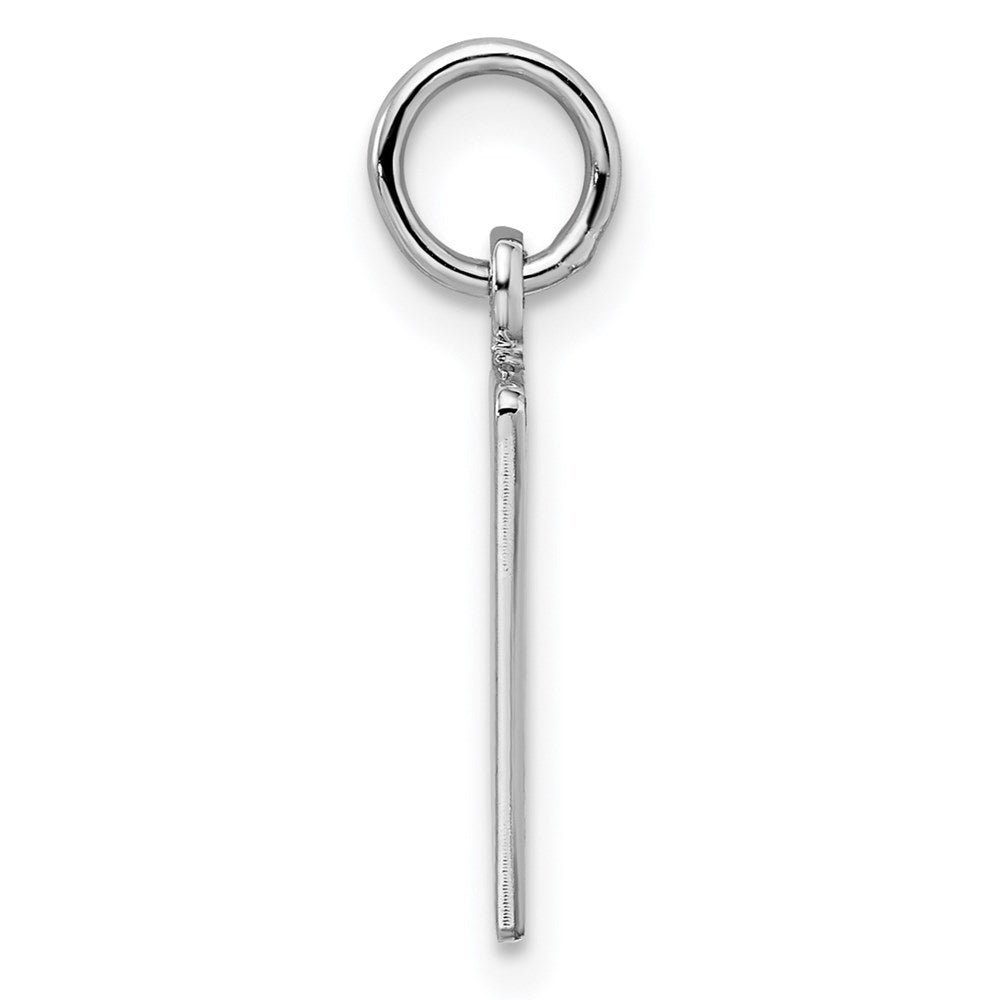 Sterlingsilber Silber/rhodiniert Länglich Zahl 90 Charm