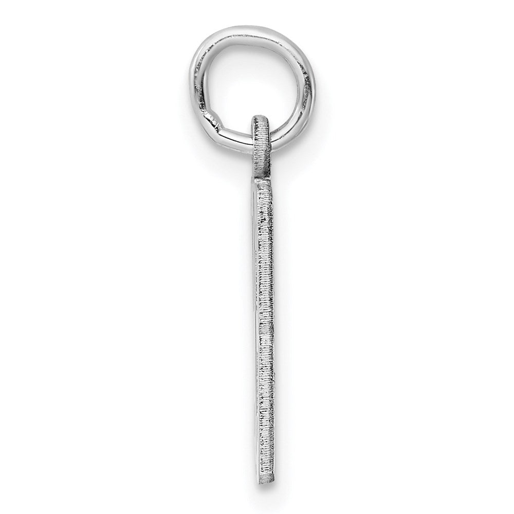 Sterlingsilber Silber/rhodiniert Länglich Zahl 93 Charm