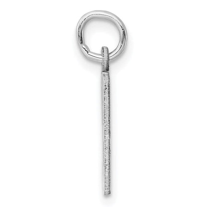 Sterlingsilber Silber/rhodiniert Länglich Zahl 93 Charm