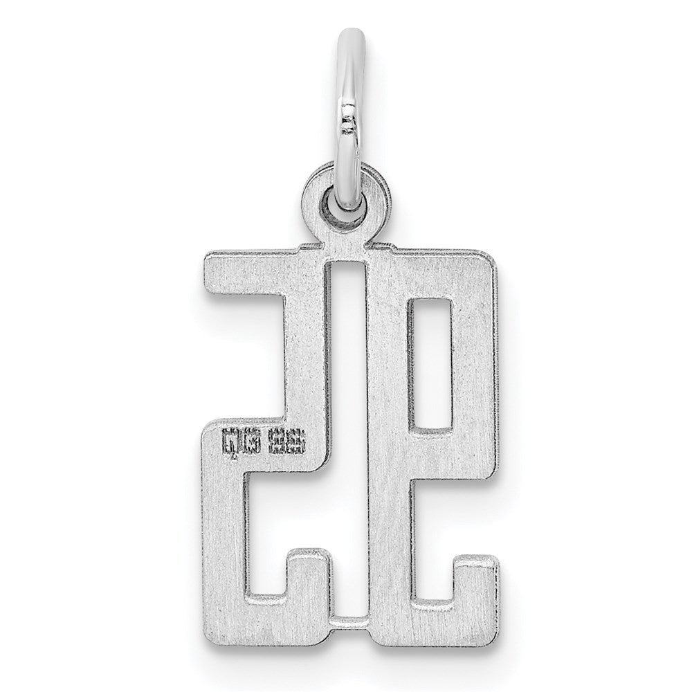 Sterlingsilber Silber/rhodiniert Länglich Zahl 95 Charm