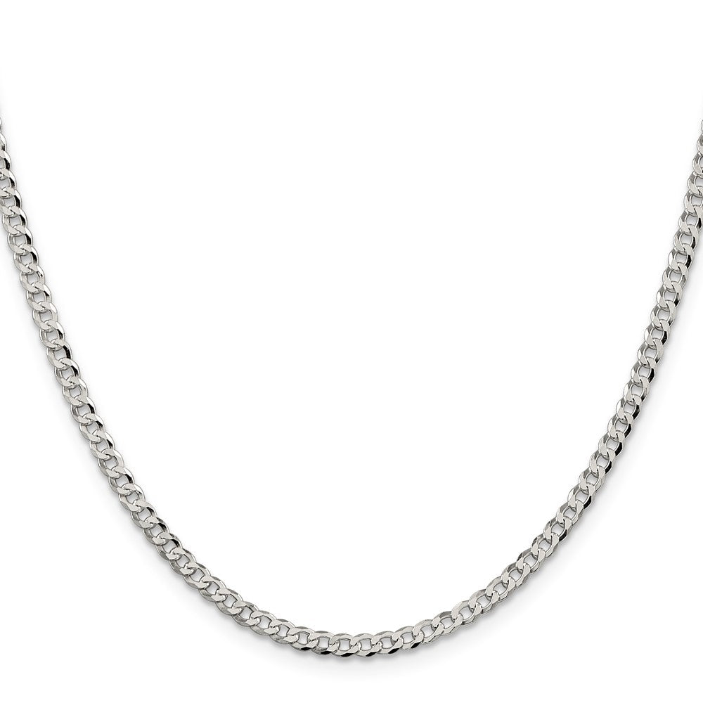 Sterlingsilber 3.2mm Abgeschrägt Panzer Halskette
