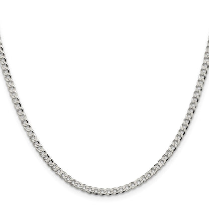 Sterlingsilber 3.2mm Abgeschrägt Panzer Halskette