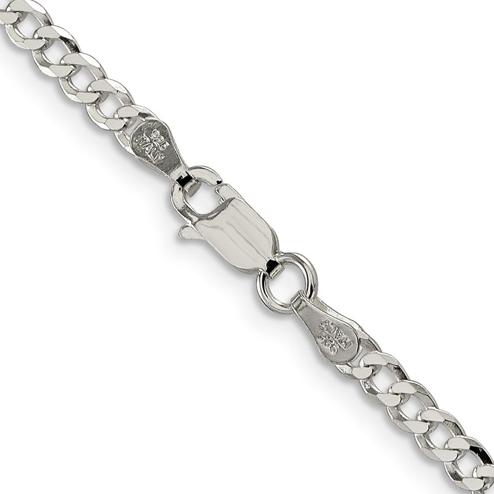 Sterlingsilber 3.2mm Abgeschrägt Panzer Halskette