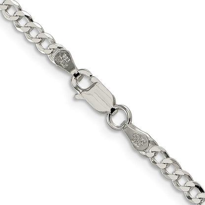 Sterlingsilber 3.2mm Abgeschrägt Panzer Halskette