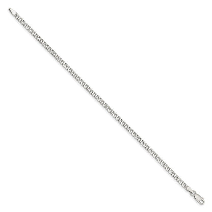 Sterlingsilber 3.2mm Abgeschrägt Panzer Gliederarmband