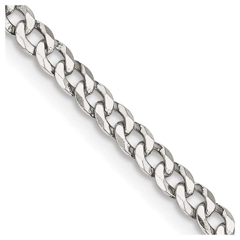 Sterlingsilber 3.2mm Abgeschrägt Panzer Halskette