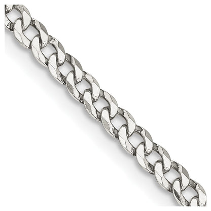 Sterlingsilber 3.2mm Abgeschrägt Panzer Halskette