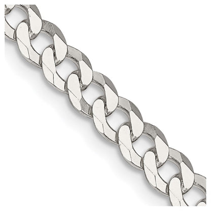 30 Zoll Sterlingsilber 5mm Abgeschrägt Panzer Halskette